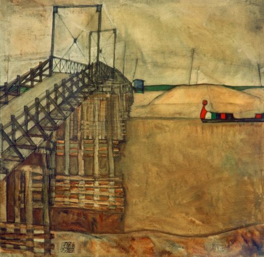 Egon Schiele „Die Brücke“ 90 x 90 cm 1