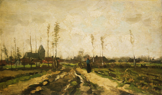 Vincent van Gogh “Landschaft mit Kirche und Haeusern”