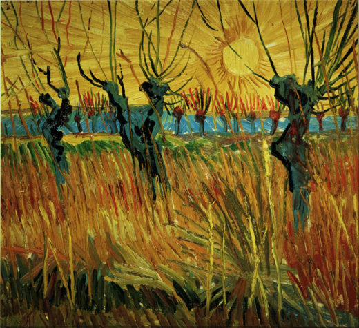 Vincent van Gogh “Weiden bei Sonnenuntergang”, 31,5 x 34,5 cm 1