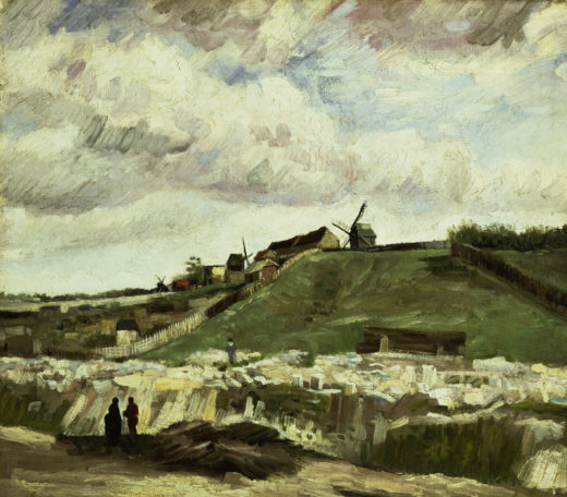 Vincent van Gogh “Blick auf Montmartre mit Steinbruch und Muehlen” 56 x 62 cm 1