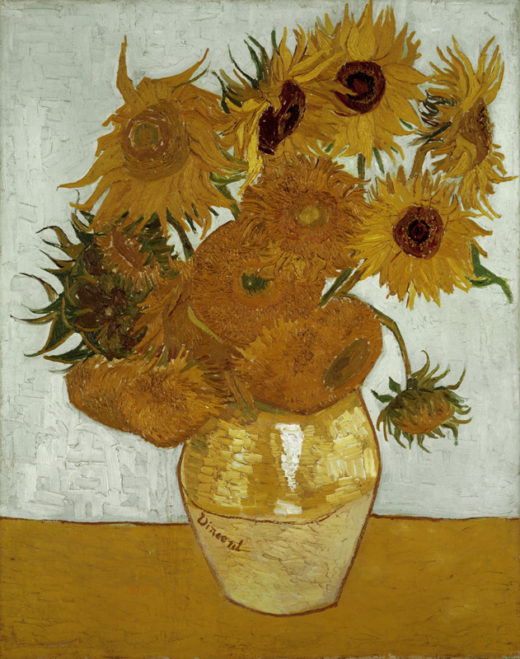 Vincent van Gogh “Vase mit Sonnenblumen” (Zwoelf Sonnenblumen in einer Vase), 91 x 72 cm 1