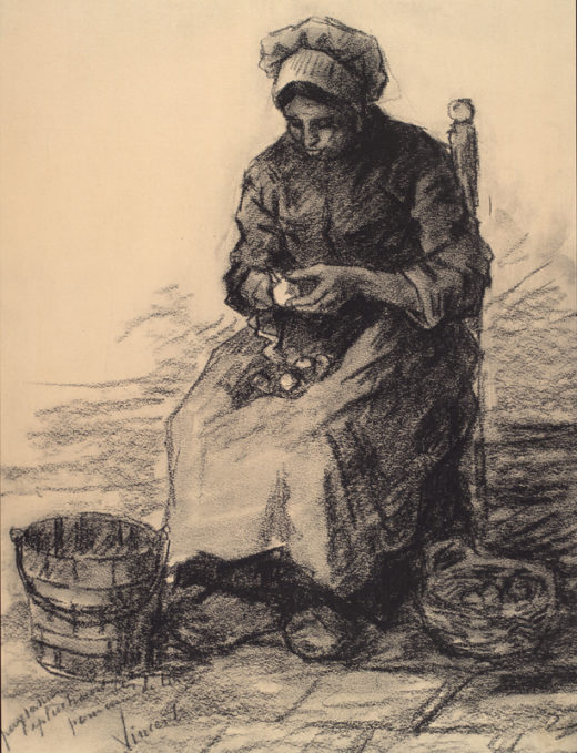 Vincent van Gogh “Kartoffelschaelerin” 46 x 35,5 cm 1