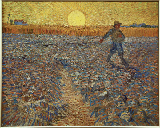 Vincent van Gogh “Saemann bei untergehender Sonne”, 64 x 80,5 cm 1