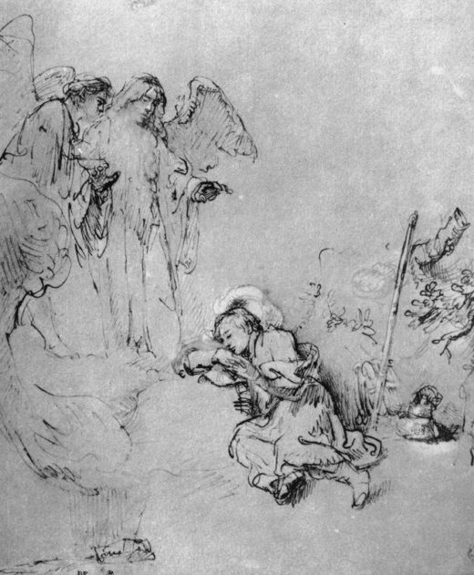 Rembrandt “Jakobs-Traum“ 25 x 20