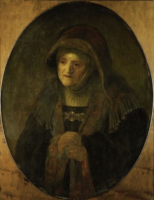 Rembrandt “Die-Mutter-des-Künstlers-als-Prophetin-Hanna“ 79.5 x 61