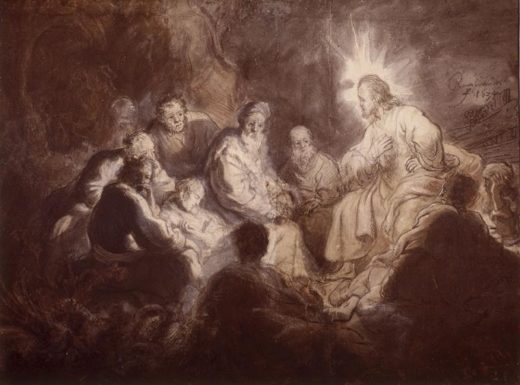 Rembrandt “Christus-im-Kreise-seiner-Jünger“ 35.5 x 47