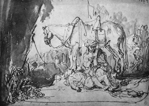 Rembrandt “Der-barmherzige-Samariter“ 15.8 x 22