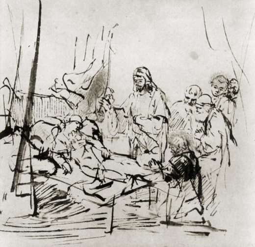 Rembrandt “Die-Auferweckung-der-Tochter-des-Jairus“ 19.8 x 19
