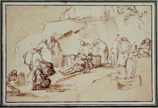 Rembrandt “Grablegung-Christi“ 25.4 x 20