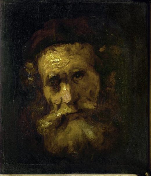 Rembrandt “Kopf-eines-Rabbiners“ 21.2 x 16
