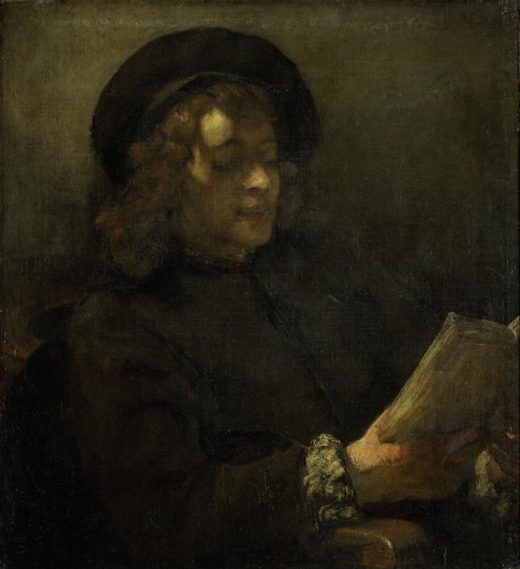 Rembrandt “Titus-van-Rijn-der-Sohn-des-Künstlers-lesend“ 21.9 x 16