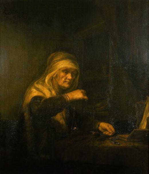 Rembrandt “Die-Goldwägerin“ 113 x 135 cm 1
