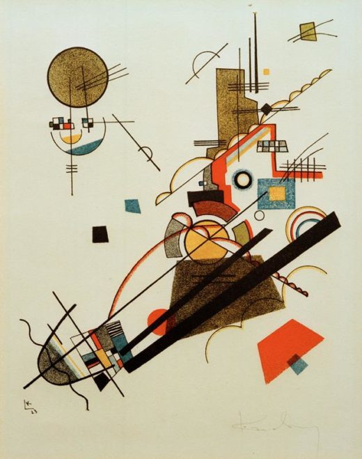 Wassily Kandinsky „Fröhlicher Aufstieg“ 19 x 24 cm 1