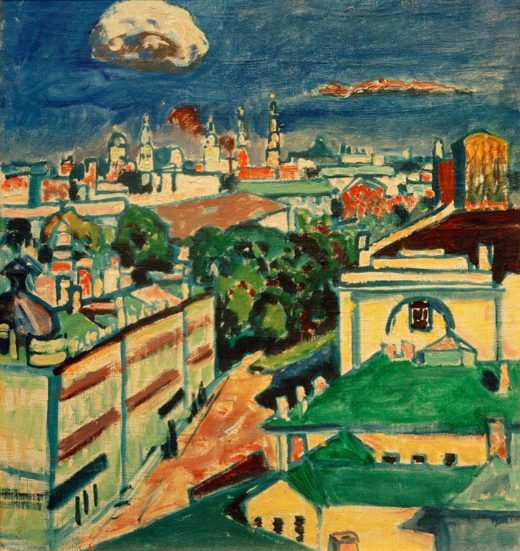 Wassily Kandinsky „Blick Auf Moskau Aus Dem Fenster“ 36 x 40 cm 1