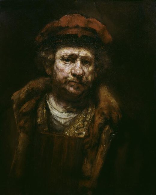 Rembrandt “Rembrand-Selbstbildnis-mit-roter-Mütze“ 19 x 15 cm 1