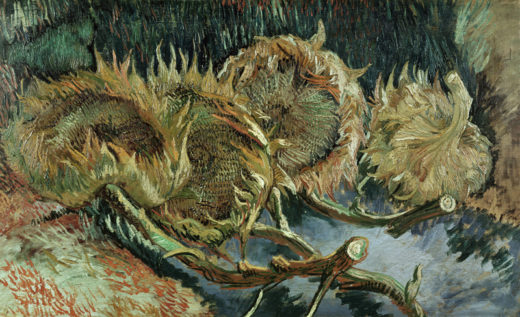 Vincent van Gogh “Vier verbluehte Sonnenblumen”, 60 x 100 cm 1