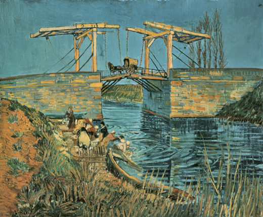 Vincent van Gogh “Die Bruecke von Langlois in Arles mit Waescherinnen” 54 x 65 cm 1