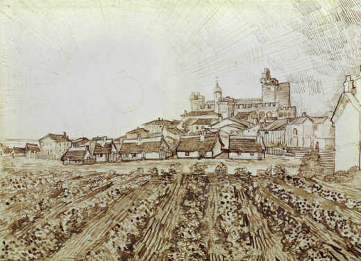 Vincent van Gogh “Blick auf Saintes-Maries”, 43 x 60 cm 1