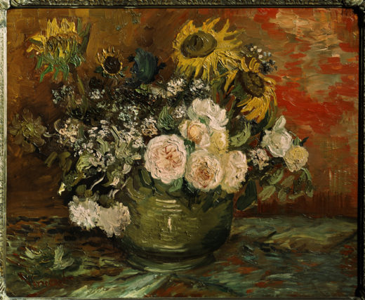 Vincent van Gogh “Rosen und Sonnenblumen”, 50 x 61 cm 1
