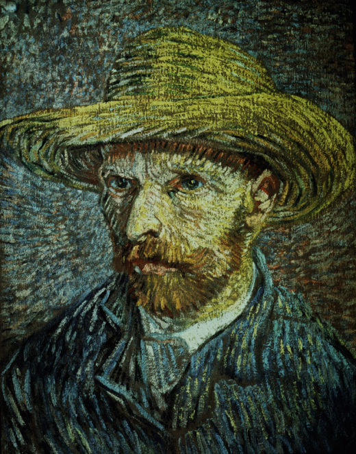Vincent van Gogh “Selbstbildnis mit Strohhut” 40,6 x 31,8 cm 1