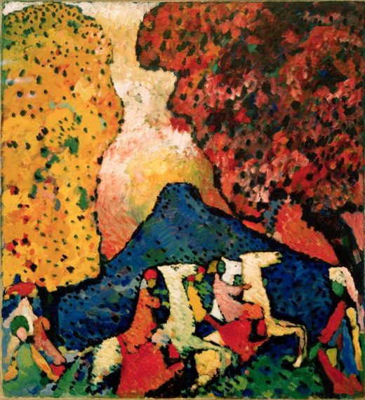 Wassily Kandinsky „Der Blaue Berg“ 96 x 106 cm 1