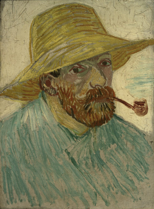 Vincent van Gogh “Selbstbildnis mit Strohhut” 42 x 30 cm 1