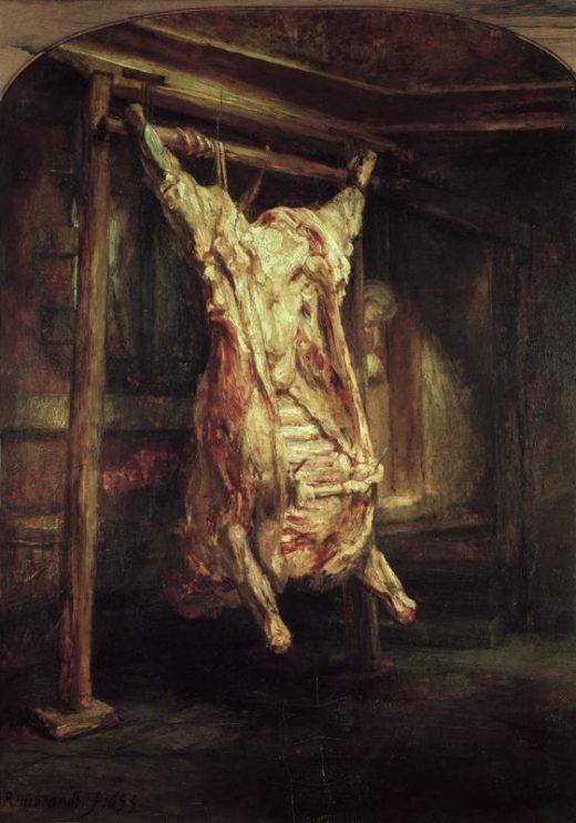 Rembrandt “Geschlachteter-Ochse“ 25 x 20