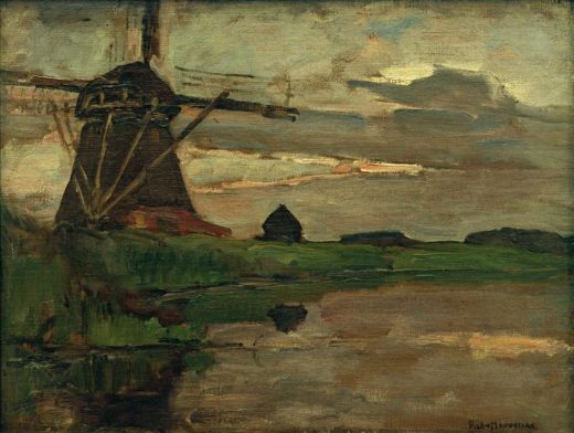 Piet Mondrian „Oostzijder Mühle“ 34 x 44 cm 1