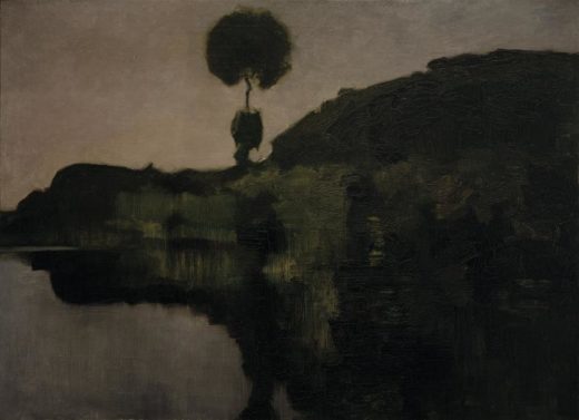 Piet Mondrian „Evening on the Gein with isolated Tree“ 65 x 86 cm 1