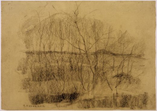 Piet Mondrian „Landschaft mit Bäumen“ 33 x 47 cm 1