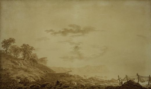 Caspar David Friedrich „Blick auf Arkona bei Mondlicht“  69 x 41 cm 1