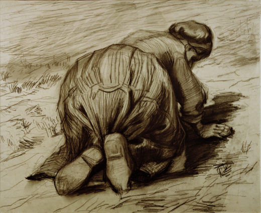 Vincent van Gogh “Kniende Baeuerin” 43 x 52 cm 1