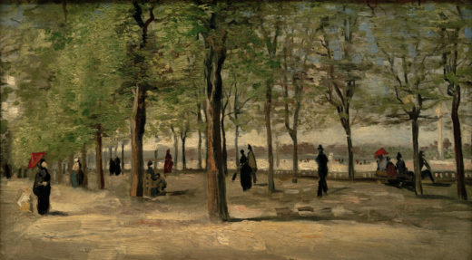 Vincent van Gogh “Promenade im Jardin du Luxembourg”, 27,1 x 46,1 cm 1
