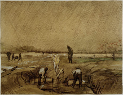 Vincent van Gogh “Friedhof im Regen” 36,9 x 48,3 cm 1