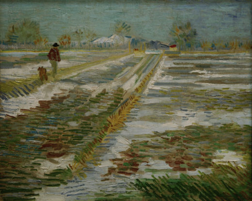 Vincent van Gogh “Landschaft mit Schnee” 38,2 x 46,2 cm 1