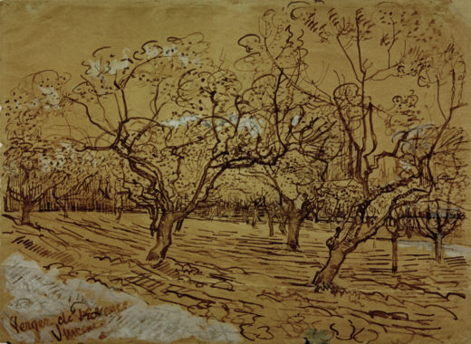 Vincent van Gogh “Provenzalischer Obstgarten”, 39,5 x 53,6 cm 1