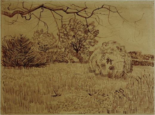 Vincent van Gogh “Park mit Strauch” 25,8 x 34,6 cm 1