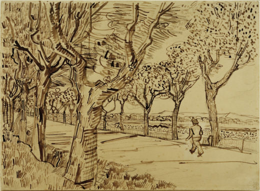 Vincent van Gogh “Die Straße nach Tarascon” 25,8 x 35 cm 1