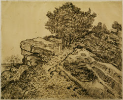 Vincent van Gogh “Der Felsen von Montmajour mit Pinien”, 49,1 x 61 cm