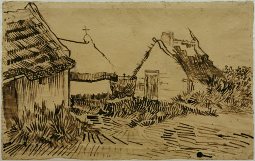 Vincent van Gogh “Haeuser in Les Saintes-Maries-de-la-Mer” 30,2 x 47,4 cm 1