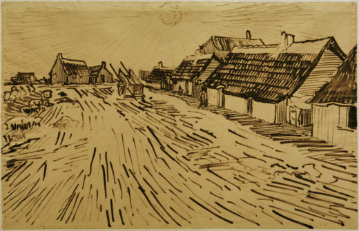 Vincent van Gogh “Sonnenbeschienene Haeuser in Les Saintes-Maries-de-la-Mer” 30,5 x 47,2 cm 1