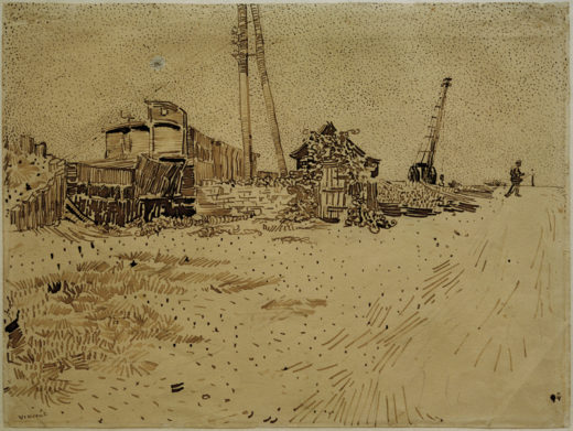 Vincent van Gogh “Lagergelaende der Eisenbahn” 24,2 x 32 cm 1