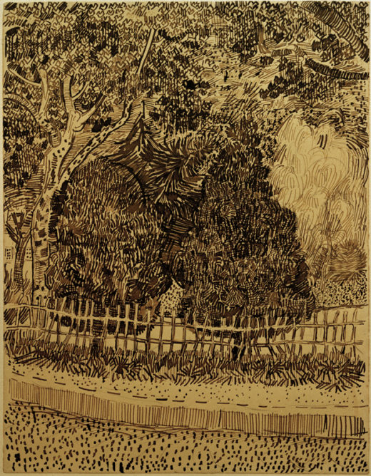 Vincent van Gogh “Park mit Zaun” 31,9 x 24,4 cm 1