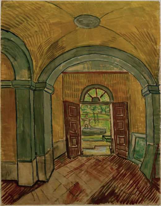 Vincent van Gogh “Vestibuel in der Heilanstalt” (Heilanstalt Saint-Paul-de-Mausole in Saint-Rémy-de-Provence) 61,6 x 47,1 cm 1