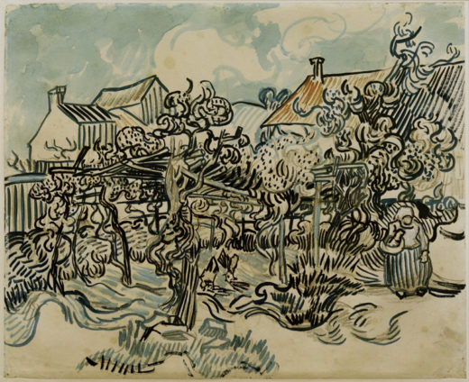Vincent van Gogh “Alter Weingarten mit Baeuerin”, 44,3 x 54 cm 1