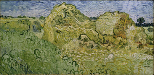 Vincent van Gogh “Feld mit Heuschobern”, 50 x 100 cm 1