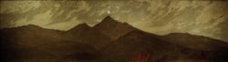 Caspar David Friedrich "Mond über dem Riesengebirge"  167 x 47 cm