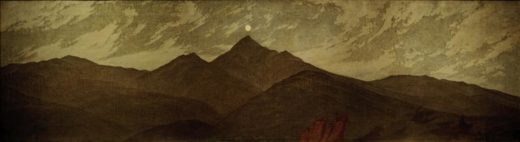 Caspar David Friedrich „Mond über dem Riesengebirge“  167 x 47 cm 1