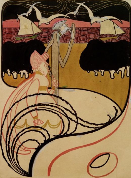 Wassily Kandinsky „Kunst Traum Eines Modernen Landschafters“ 30 x 41 cm 1