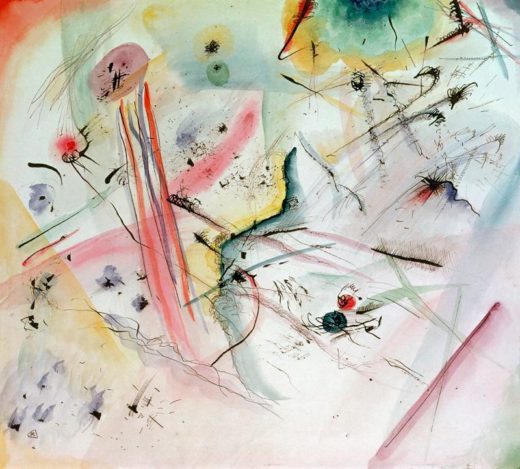Wassily Kandinsky „Composition A Bandes Rouges Et Bleues“ 40 x 35 cm 1